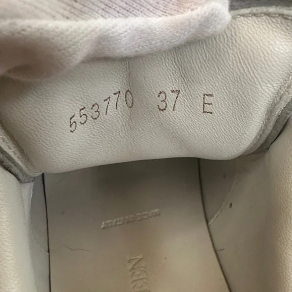 Alexander McQueen Women's Sneakers in White and Gold - Picture 8 of 14